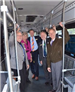 Commissioners Gamache, West, Look, Schulte, and Kordiak aboard the Voigt shuttle