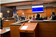 Students participate in a mock trial