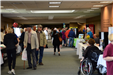 Visitors view displays at the Senior Expo