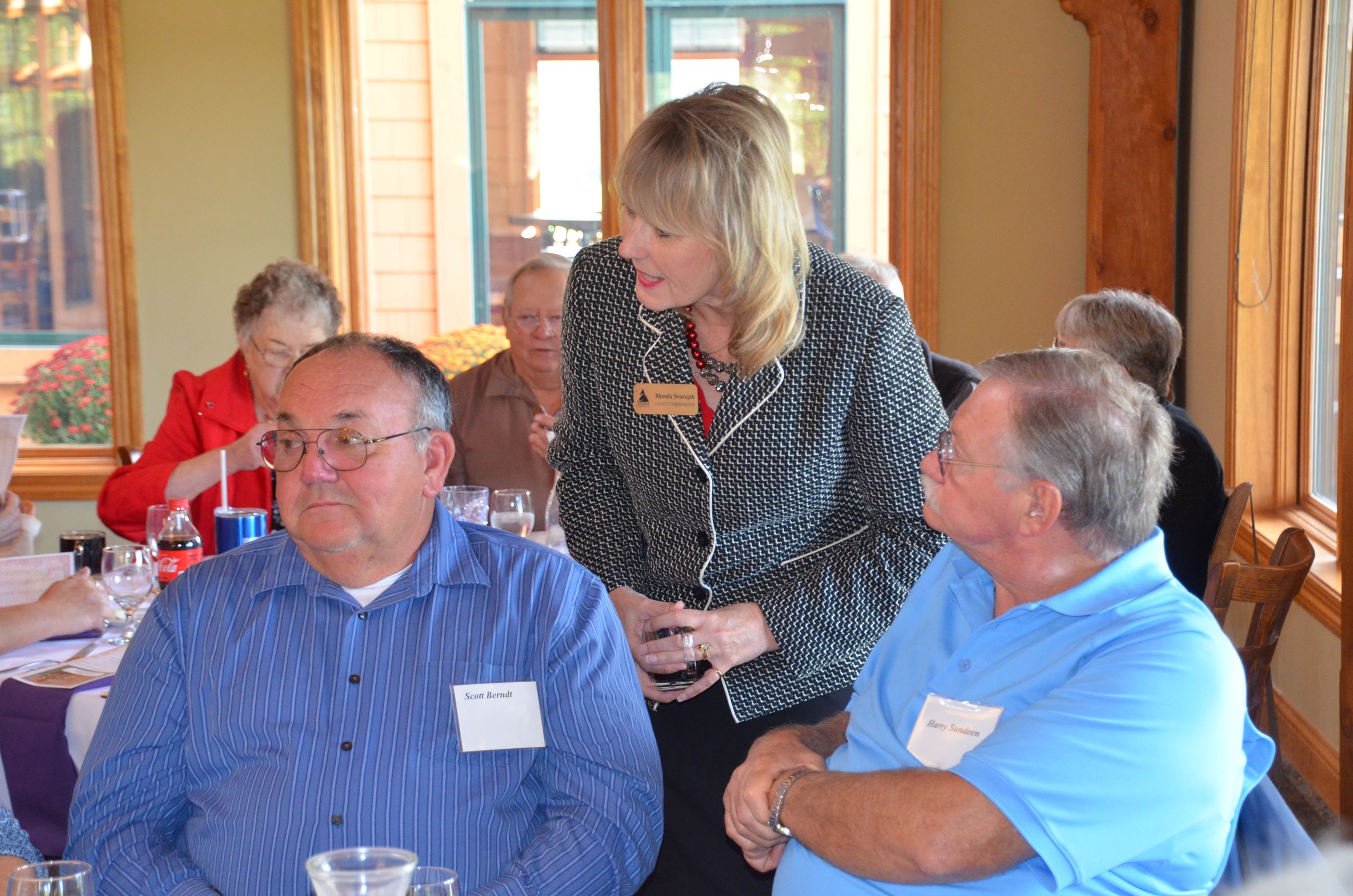 Commissioner Sivarajah visits with drivers