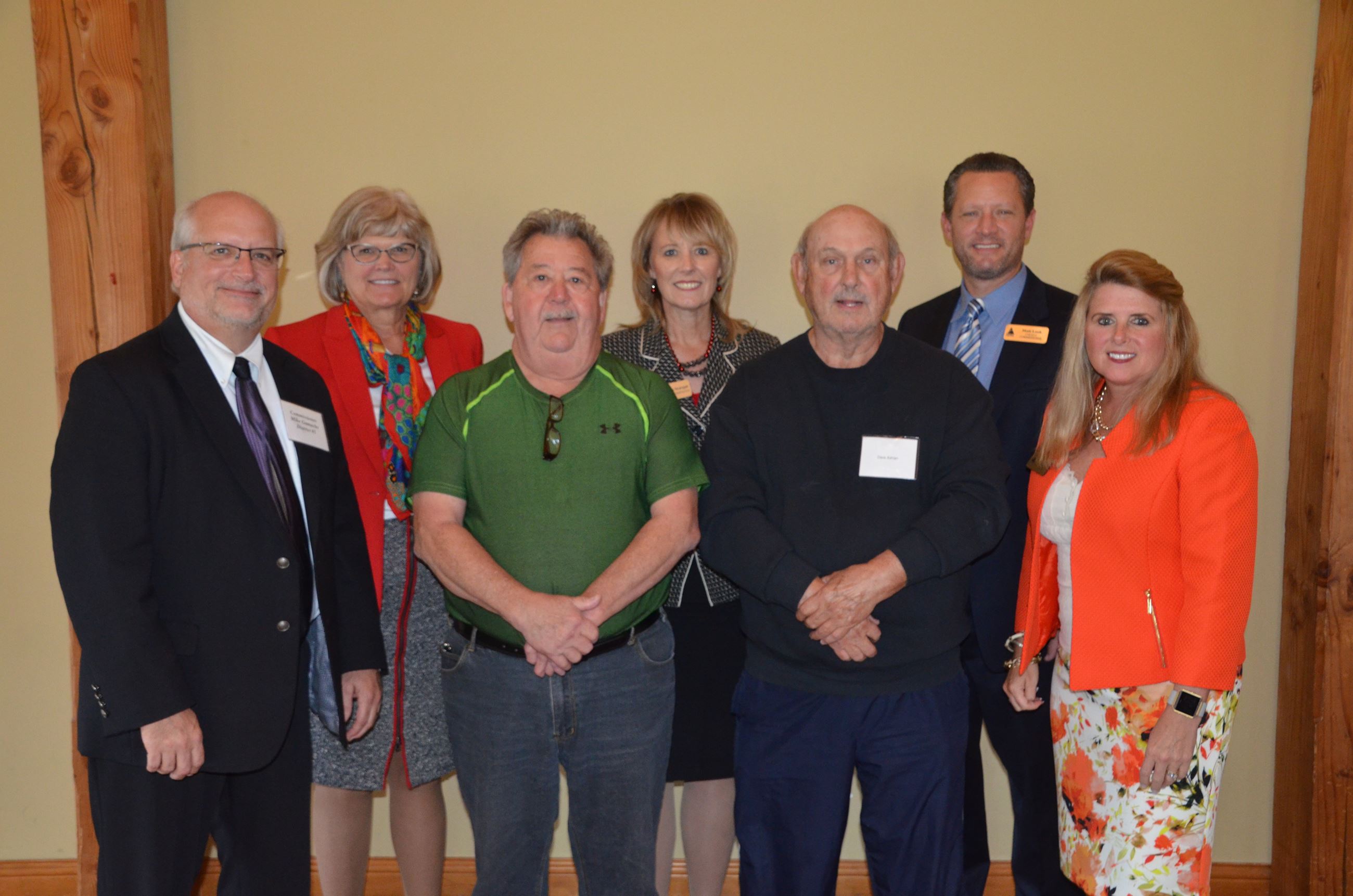 Group photo of most miles driven and commissioners