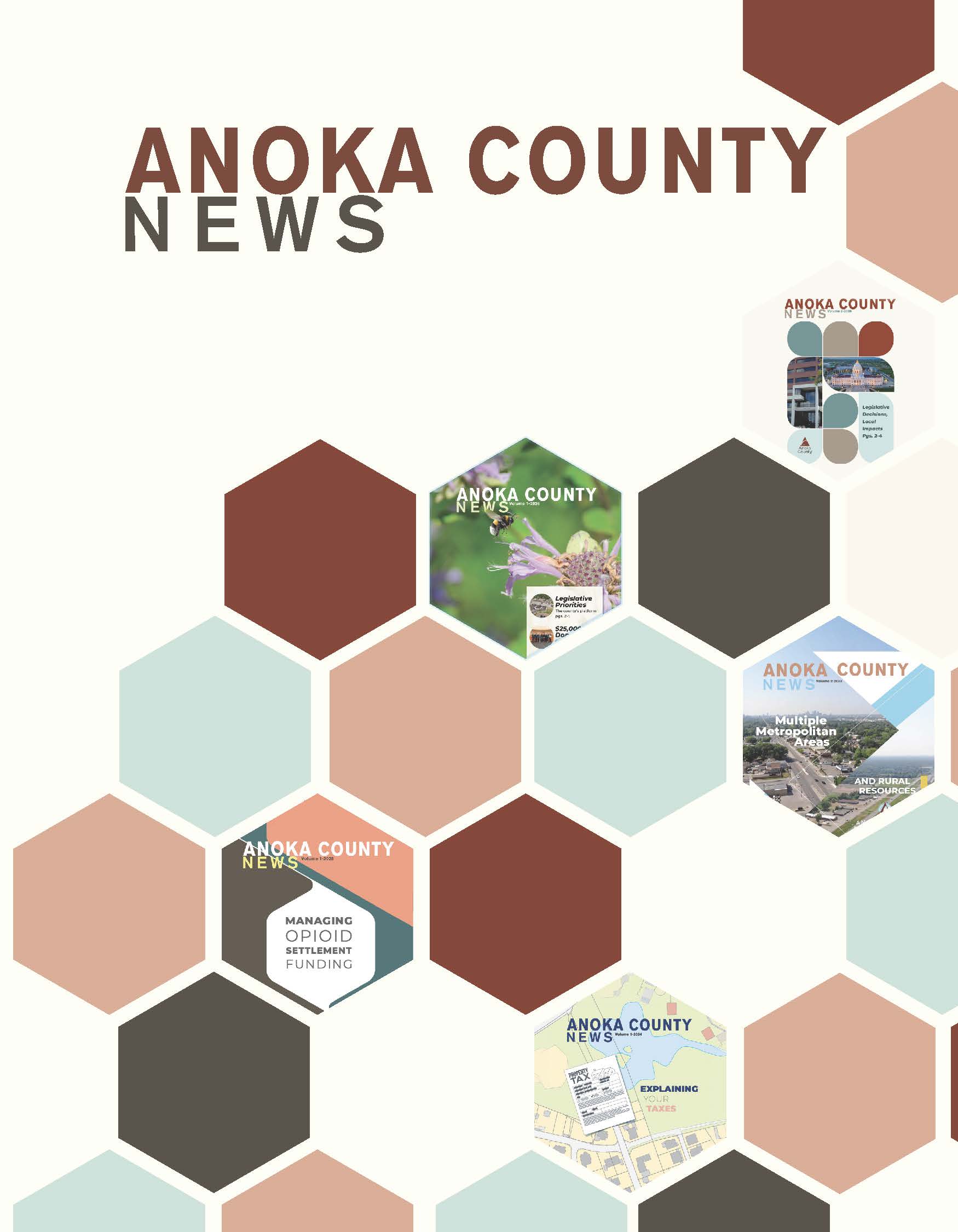 Cover of the Anoka County News newsletter